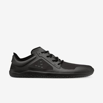 Black Men's Vivobarefoot Primus Lite III Training Shoes | Philippines 0066FDNM